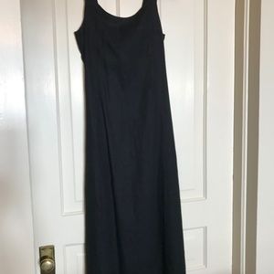 J Jill black linen maxi dress